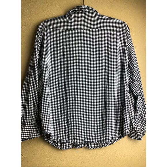 MNG Casual Mango black and white check top size 4 - Picture 5 of 11